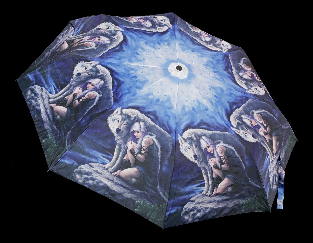 Regenschirm mit Wolf - Protector