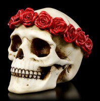 Skull with Crown of Roses