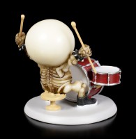 Skelett Figur - Rockstar Lucky am Schlagzeug