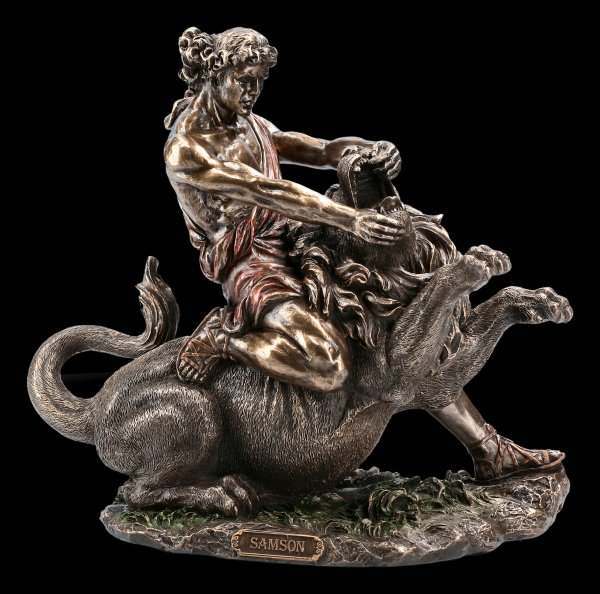 Samson Figurine - Fighting against the Lion