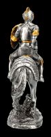 Pewter Figurine - Knight with Horse and Battle Axe