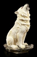 Howling Wolf Figurine - The Call in the Storm