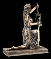 Kniende Justitia Figur mit Brieföffner