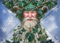 Fantasy Weihnachtskarte - Winter Owl