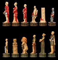 Schachfiguren Set - Römer vs. Gladiatoren