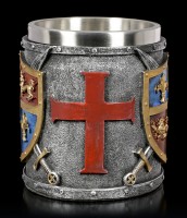 Mittelalter Krug - Wappen - bunt
