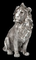 Löwen Figur sitzend - Antik-Silber