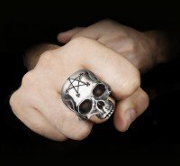 Necrogram - Alchemy Skull Ring