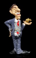 Funny Job Figurine - Businessman with Gold Pig
