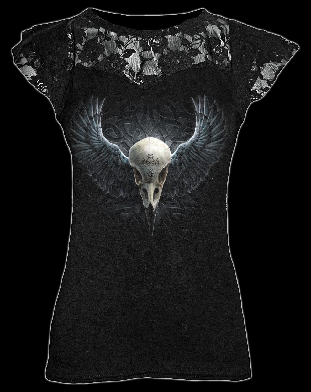 Netz Shirt - Raven Cage