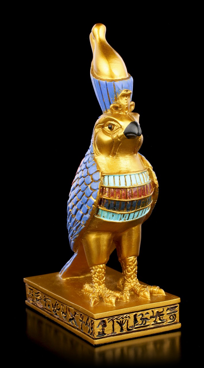 Ägyptische Figur - Horus in goldfarben