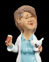 Funny Job Figur - Apothekerin mit Tablettendose