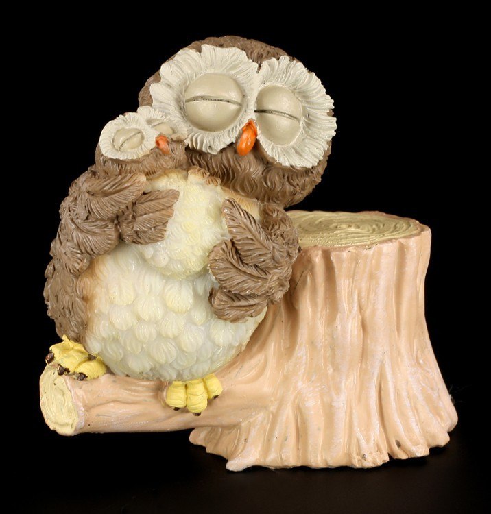 Mother Owl witch Child - Funny Figurine