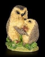 Funny Hedgehog Figurine with Child - For You
