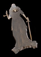 Justitia Wandrelief mit Waage und Schwert