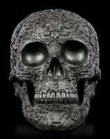 Black Flower Skull
