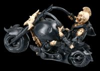 Skeleton Figurine with Motorcycle - Hell Rider