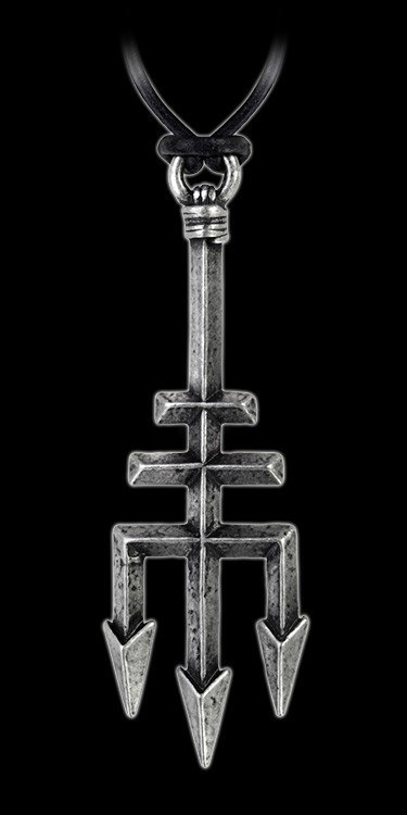 Alchemy Dreizack Halskette - Black Trinity Trident