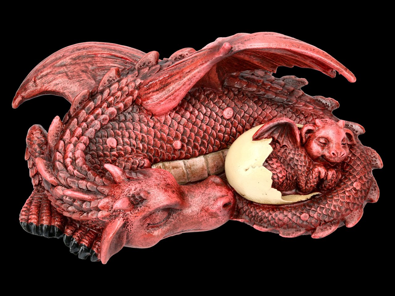 Dragon Figurine - Dream a little Dream - red