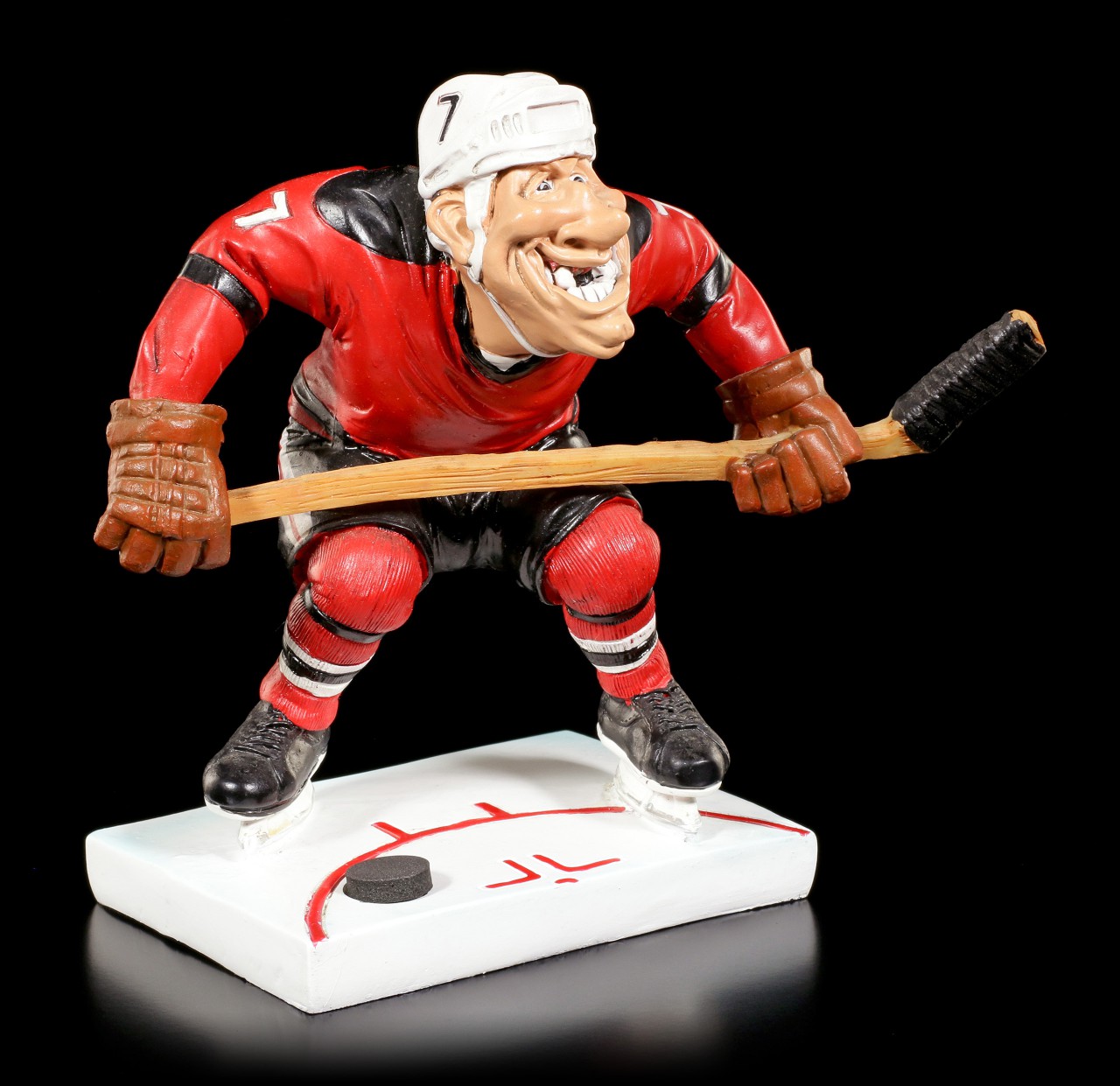 Eishockeyspieler Figur am Bully - Funny Sports