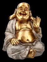 Laughing Buddha Figurine with raised Hand