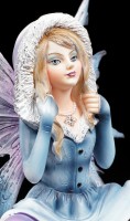 Winter Fairy Figurine - Ilais with Snow Bunny