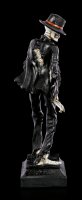 Skelett Figur - Tänzer im schwarzen Anzug