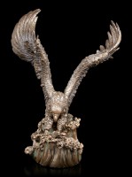Eagle Figurine catches Fish out of the Water