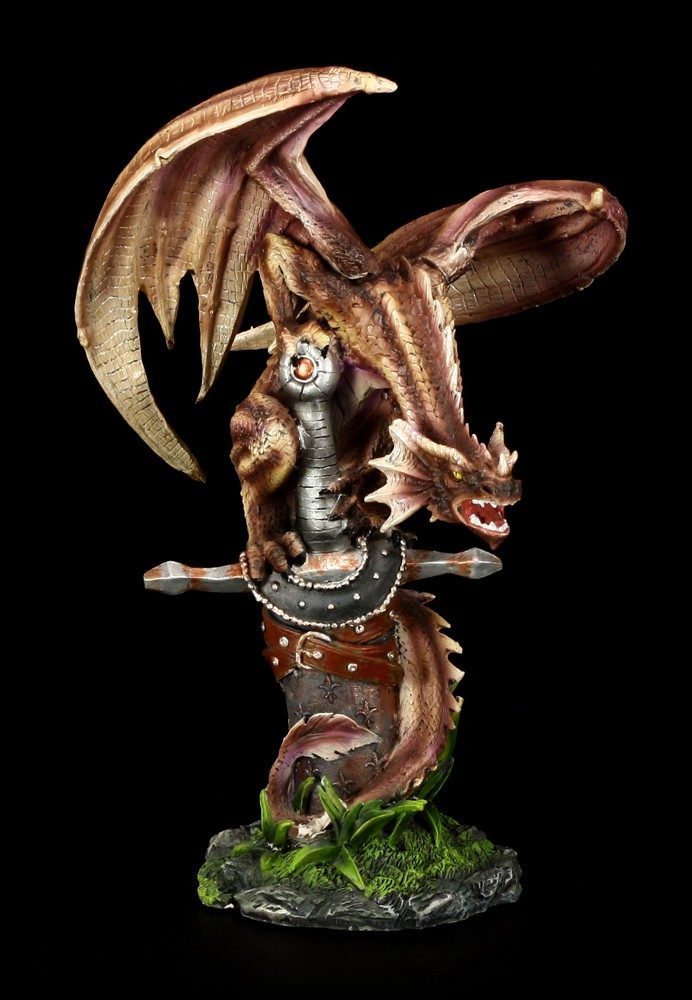 Dragon Figurine - Ginbertus on Sword