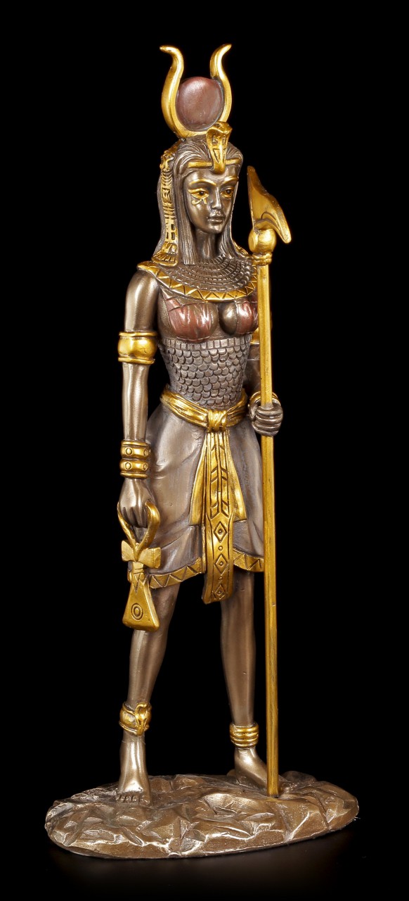 Ägyptische Krieger Figur - Hathor - Bronziert