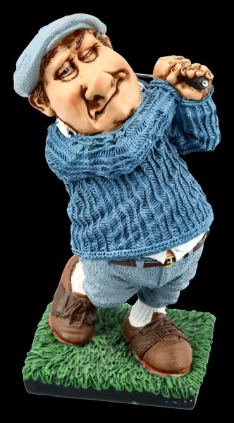 Funny Sports Figurine - Golfer at the Tee
