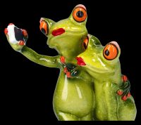 Lustige Frosch Figur - Liebespaar Selfie