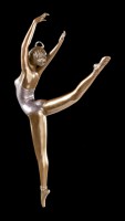 Wandrelief - Ballerina mit einem Bein oben