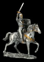 Pewter Knight with Horse and Sword