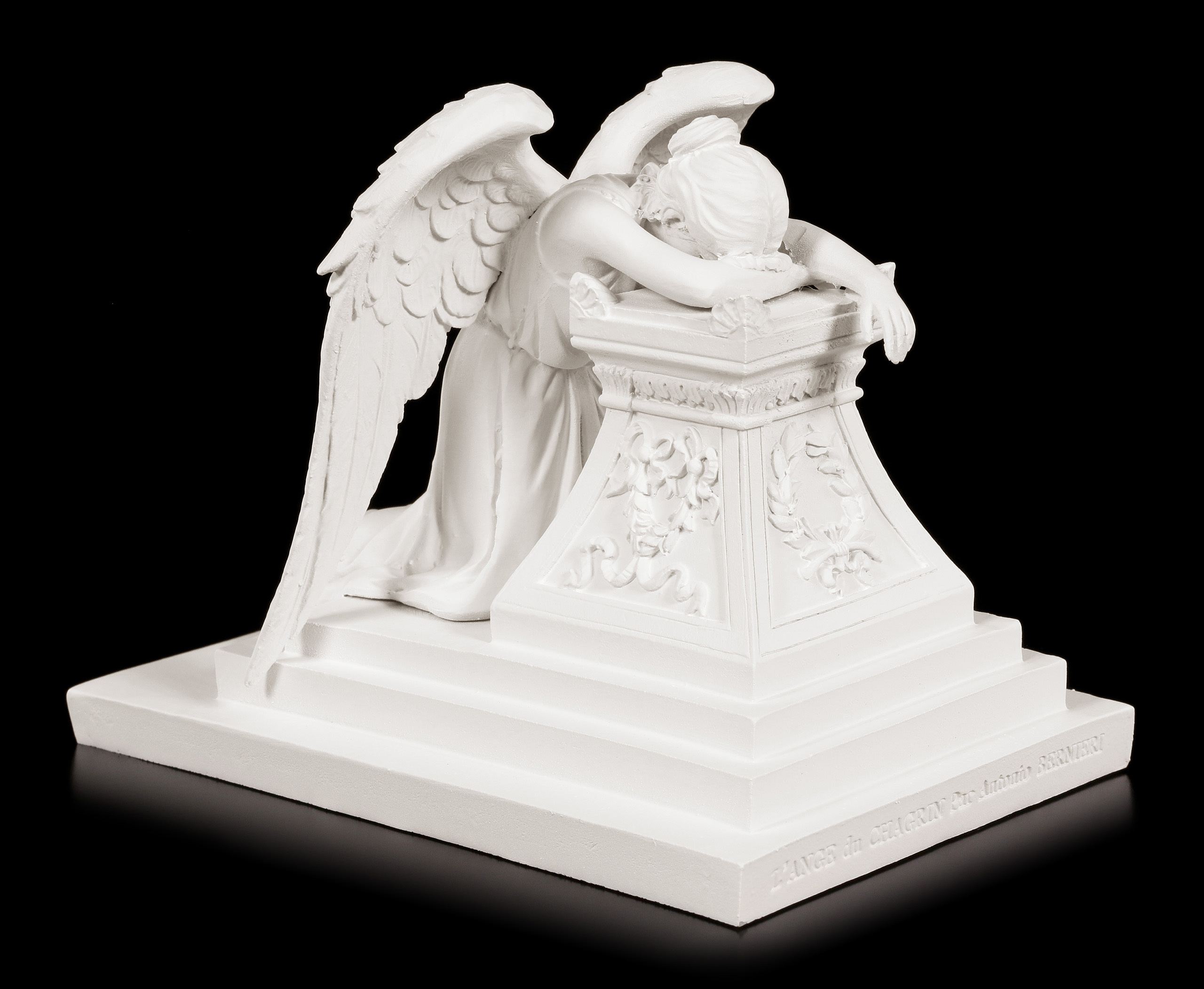 Angel of Bereavement Figurine Statue White Urn
