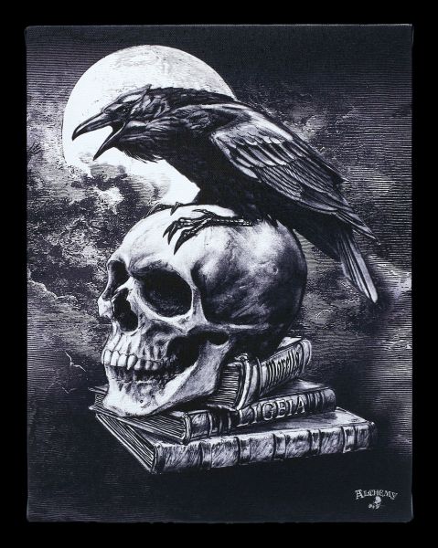 Kleine Leinwand Rabe - Poe's Raven