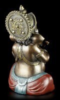 Kleine Ganesha Figur musizierend mit Harmonium