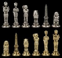 Metal Chessmen Set - Ancient Egypt