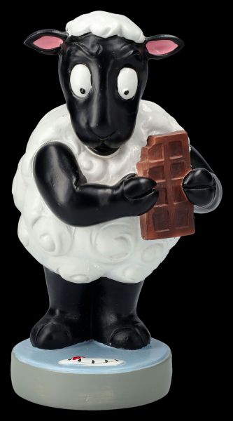 Funny Sheep Figurine - Chocolate on the Scale