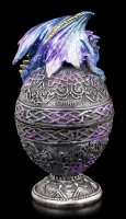 Faberge Egg Box - With blue Dragon
