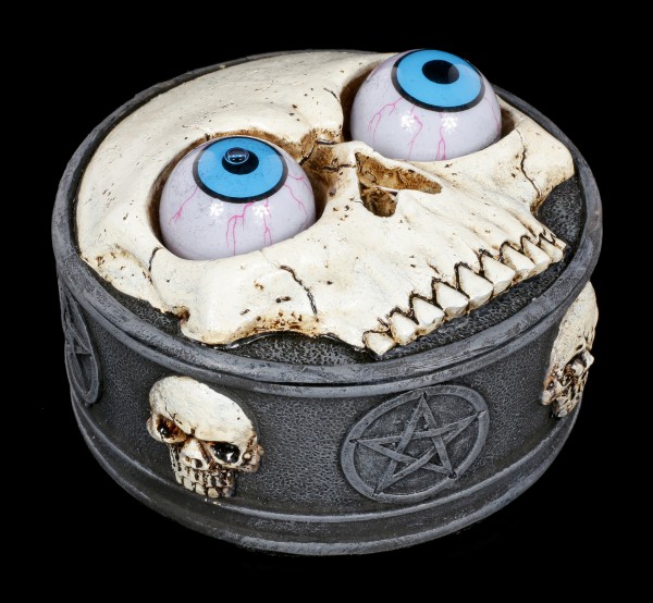 Box with Skull and Rolling Eye Balls