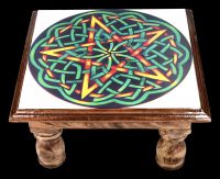 Altar Table with Fire Pentagram 30 cm