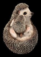 Hedgehog Figurine with Baby