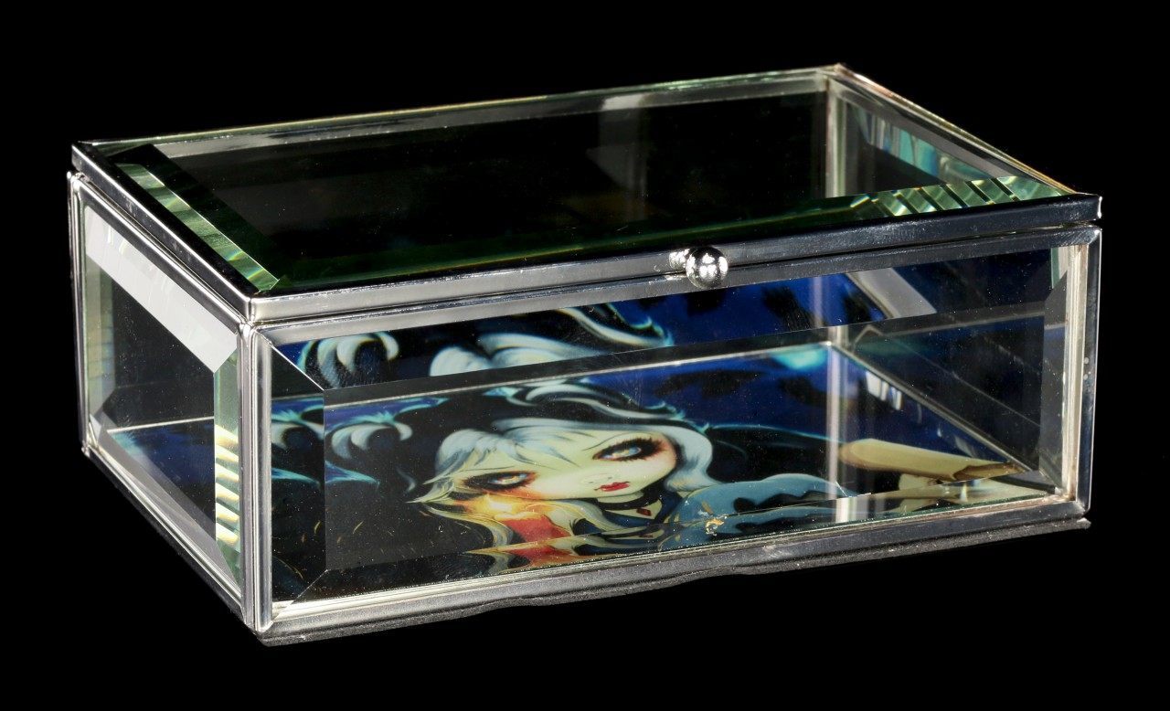 Glass Jewellery Box Dark Angel - Sign of our Parting