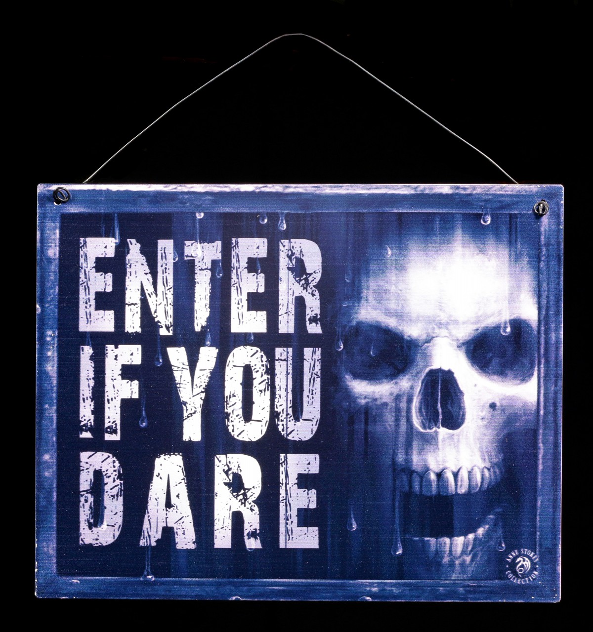 Watcher Metal Sign - Enter if you dare