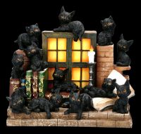 Display with 36 Figurines - Witches Cat