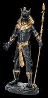 Egyptian Warrior Figurine - Anubis - Black Gold