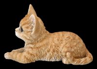 Katzen Figur - Orange Tabby Baby liegend