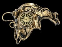 Steampunk Maske - Golden Wheels