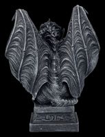 Gargoyle Figur auf Podest brüllend